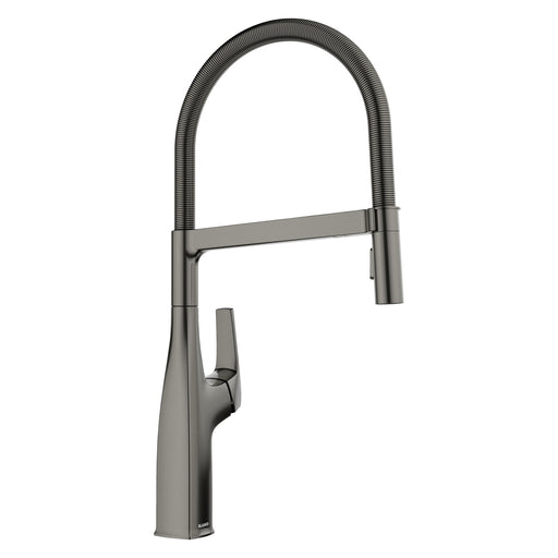 Blanco 443266 Rivana Semi-Pro Pull-Down Dual-Spray Kitchen Faucet - Satin Dark Steel