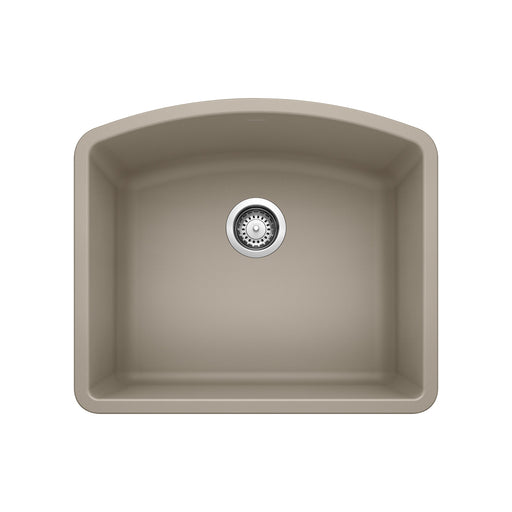 Blanco 441281 Diamond SILGRANIT 24" Single Bowl Undermount Kitchen Sink - Truffle