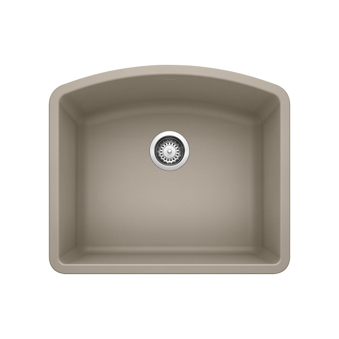 Blanco 441281 Diamond SILGRANIT 24" Single Bowl Undermount Kitchen Sink - Truffle