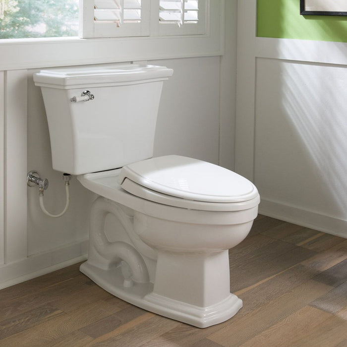 TOTO CST784EF#01 Eco Clayton Two-Piece Elongated 1.28 GPF Universal Height Toilet, Cotton White
