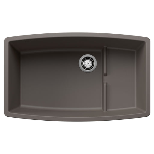 Blanco 443122 Performa Cascade SILGRANIT 32" Single Bowl Undermount Kitchen Sink with Colander - Volcano Gray