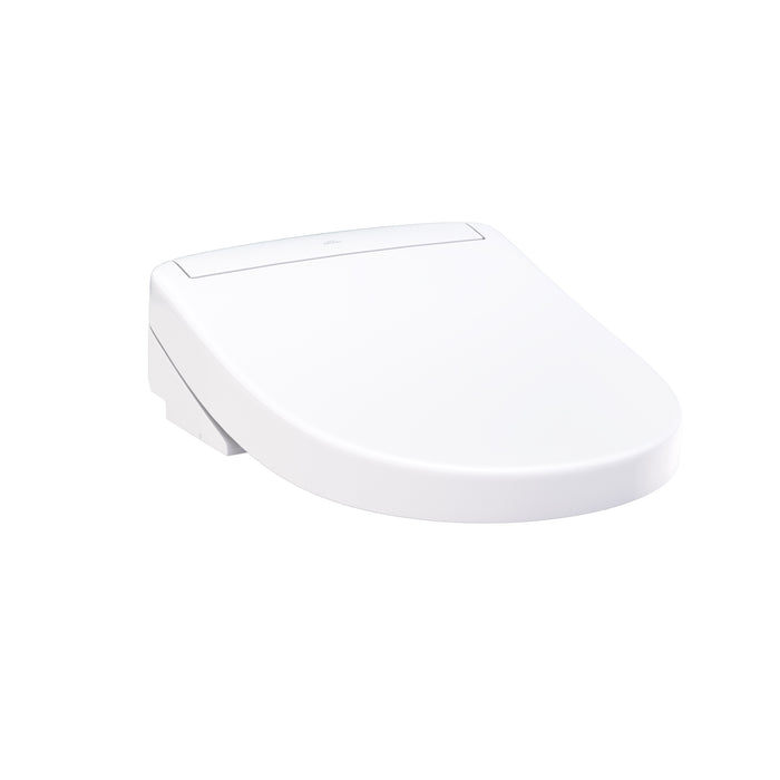 TOTO Washlet S5 Electronic Bidet Toilet Seat with Instantaneous Water Heating, Premist and eWater+ Wand Cleaning, Round, Cotton White - SW3445#01