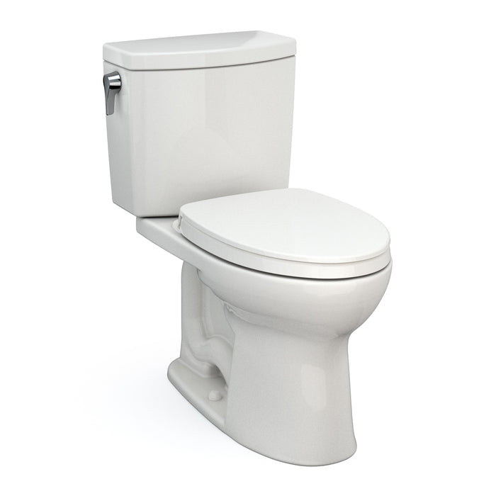 TOTO Drake II 1G Two-Piece Elongated 1.0 GPF Universal Height Toilet with CeFiONtect and SS124 SoftClose Seat, Washlet+ Ready, Colonial White - MS454124CUFG#11