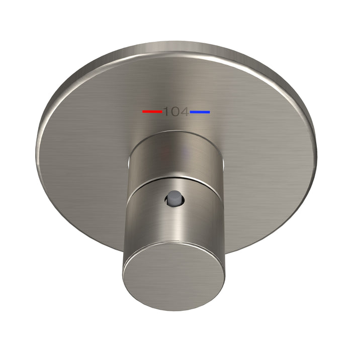 TOTO TBV01406U#BN Round Thermostatic Mixing Valve Shower Trim, Brushed Nickel