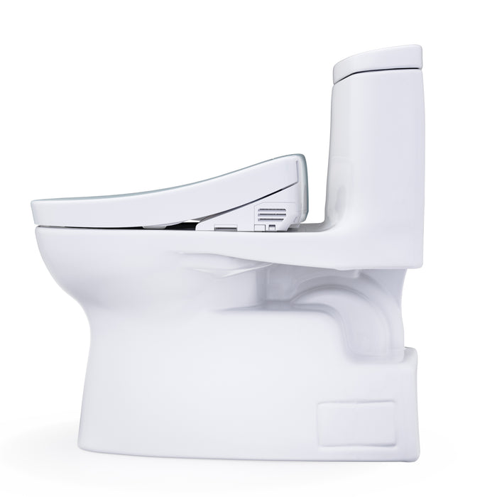 TOTO MW6143346CEFG#01 Carlyle II One-Piece Elongated Universal Height Toilet with Washlet+ S2 Bidet Seat