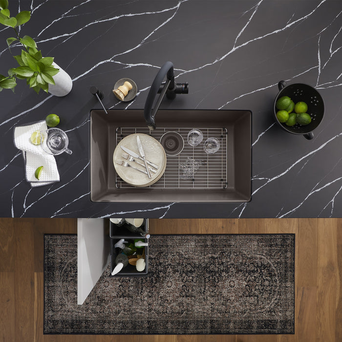 Blanco 443121 Precis SILGRANIT 32" Super Single Undermount Kitchen Sink - Volcano Gray