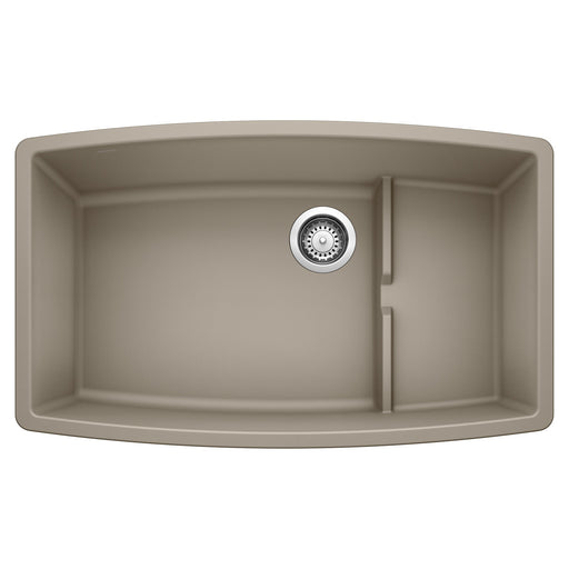 Blanco 441291 Performa Cascade SILGRANIT 32" Single Bowl Undermount Kitchen Sink with Colander - Truffle