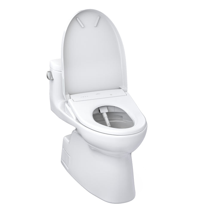 TOTO MW6444736CEFG#01 Carolina II One-Piece Universal Height Toilet with Washlet+ S7A Bidet Seat, Cotton White