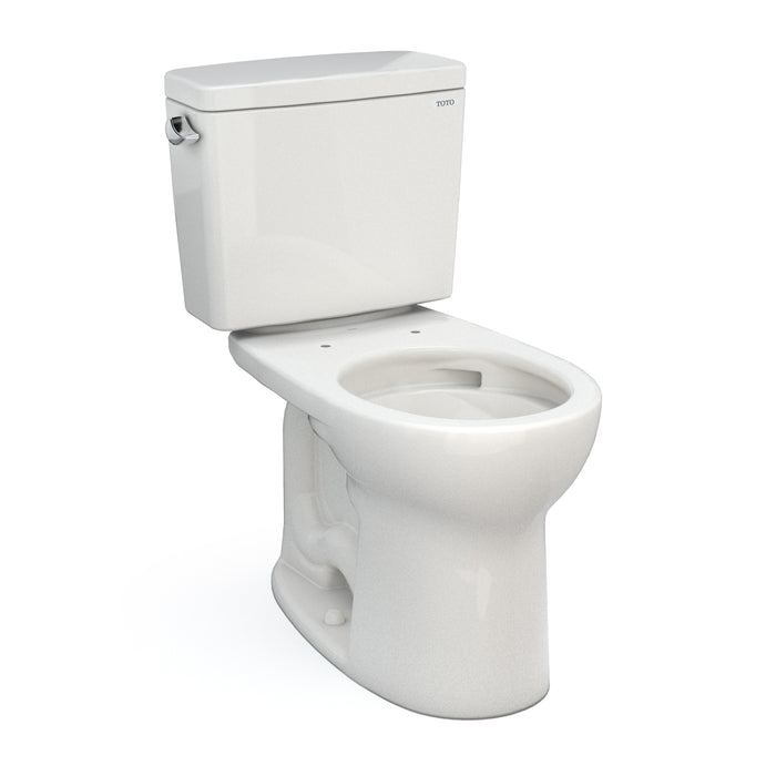 TOTO Drake Two-Piece Round 1.28 GPF Universal Height Tornado Flush Toilet with CeFiONtect, Colonial White - CST775CEFG#11