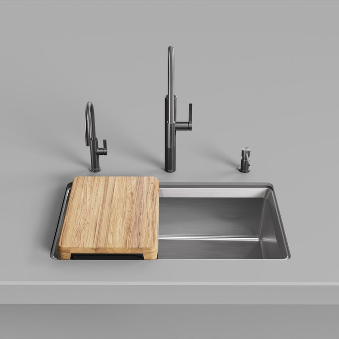 Blanco 443300 Inteos 33" Single Bowl Undermount Stainless Steel Workstation Kitchen Sink