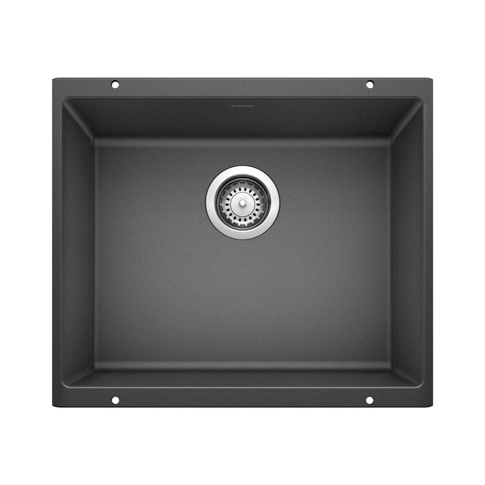 Blanco 513428 Precis SILGRANIT 21" Single Bowl Undermount Kitchen Sink - Anthracite