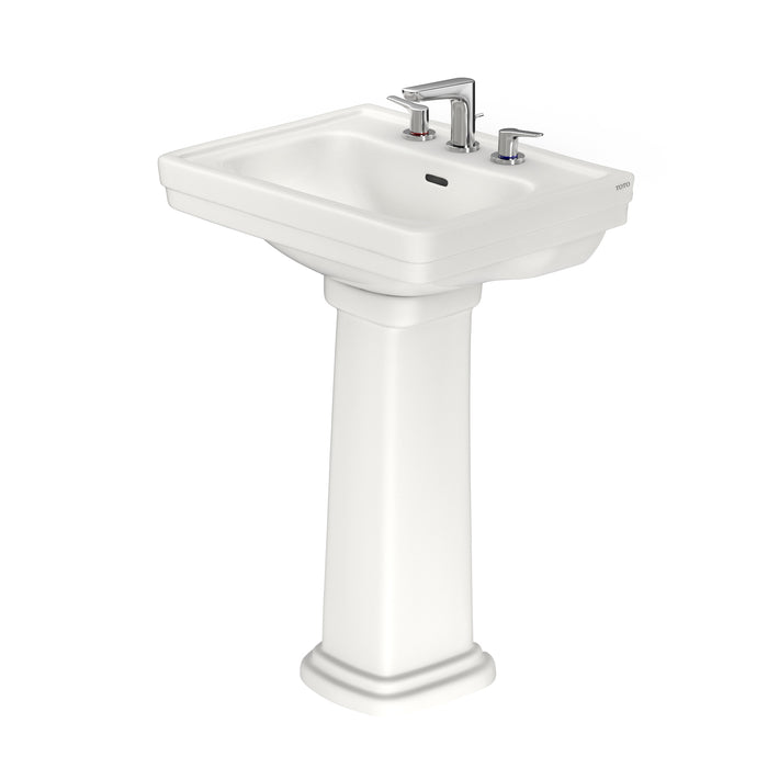 TOTO LPT532.8N#11 Promenade 24" x 19-1/4" Rectangular Pedestal Bathroom Sink, Colonial White