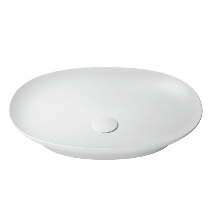 TOTO Kiwami Oval 24 Inch Vessel Bathroom Sink , Matte White - LT474#MW