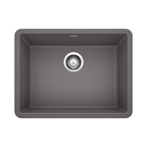 Blanco 522412 Precis SILGRANIT 24" Single Bowl Undermount Kitchen Sink - Cinder