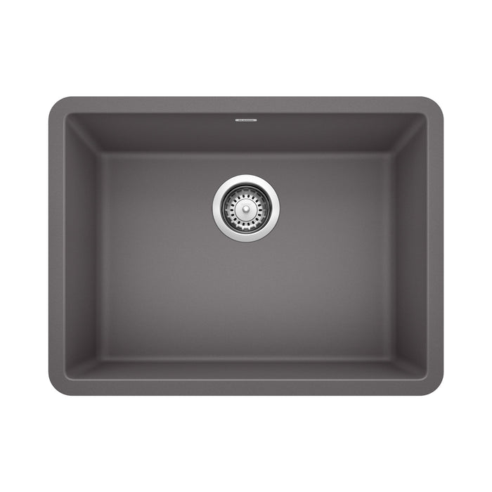 Blanco 522412 Precis SILGRANIT 24" Single Bowl Undermount Kitchen Sink - Cinder