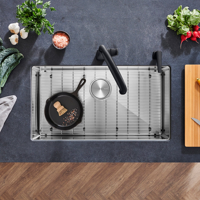 Blanco 443148 Quatrus R15 32" Super Single Bowl Undermount Stainless Steel Kitchen Sink