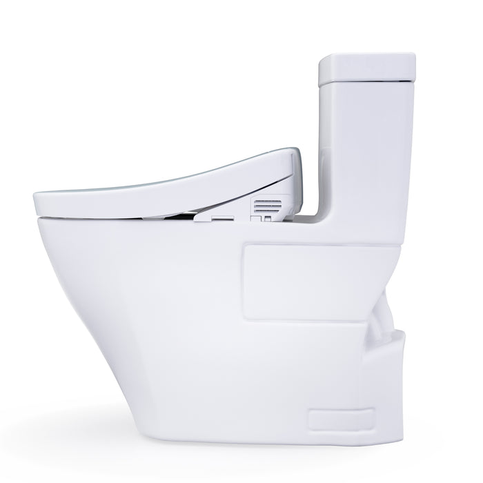 TOTO MW6243346CEFG#01 Legato One-Piece Elongated Universal Height Toilet with Washlet S2 Bidet Seat