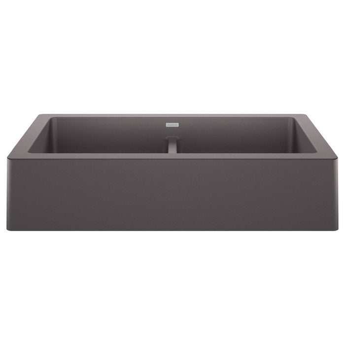 Blanco 526548 Vintera SILGRANIT 33" Double Bowl Apron-Front Farmhouse Sink - Cinder