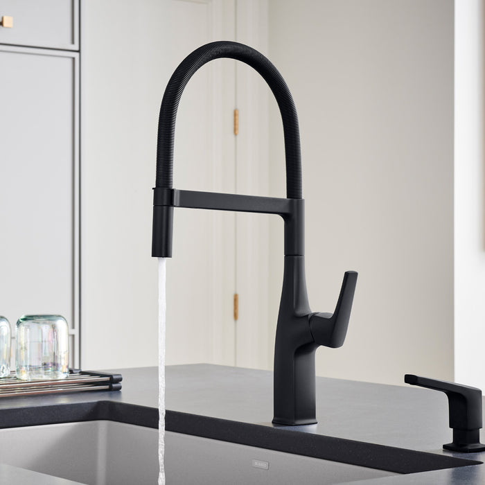Blanco 443019 Rivana Semi-Pro Pull-Down Dual-Spray Kitchen Faucet - Matte Black