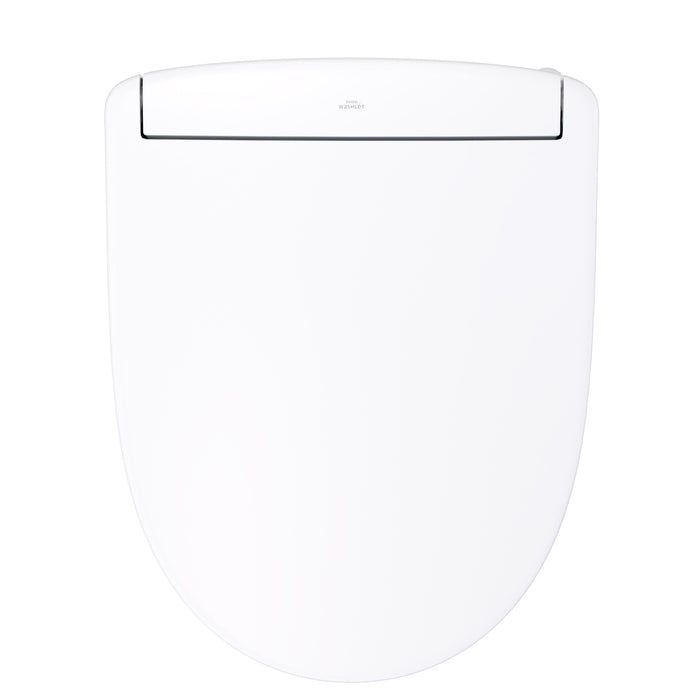 TOTO SW3445#01 Washlet S5 Electronic Bidet Toilet Seat with Water Heating, Round, Cotton White