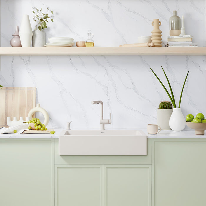 Blanco 527408 Vintera SILGRANIT 30" Single Bowl Apron-Front Farmhouse Sink - Soft White