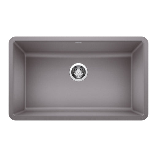 Blanco 442536 Precis SILGRANIT 30" Single Bowl Undermount Kitchen Sink - Metallic Gray