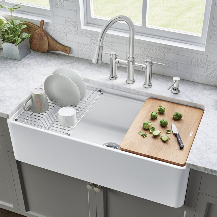 Blanco 523026 Profina 36" Single Bowl Apron-Front Fireclay Farmhouse Sink - White