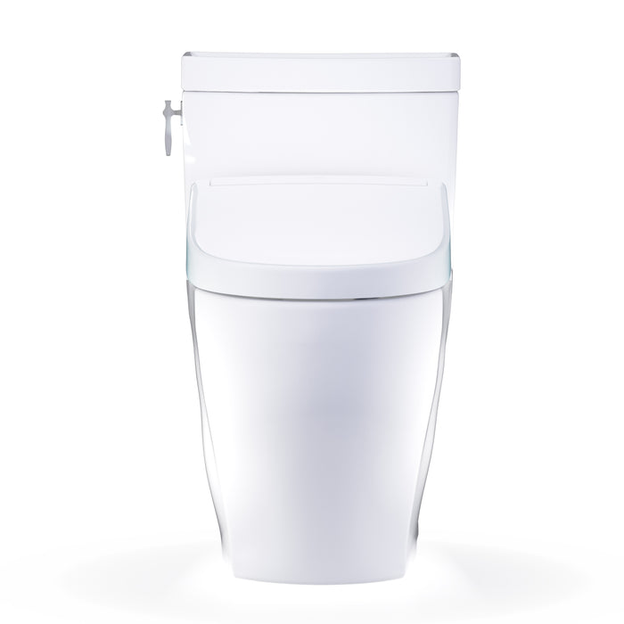 TOTO MW6263446CEFG#01 Aimes One-Piece Elongated Universal Height Toilet with Washlet S5 Bidet Seat