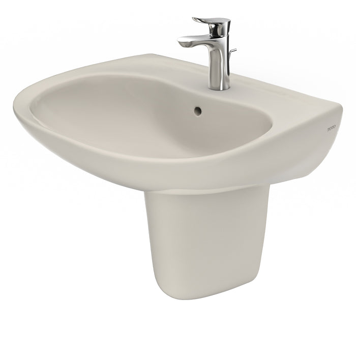 TOTO LHT242G#12 Prominence Oval Wall-Mount Bathroom Sink Shroud for Single Hole Faucets, Sedona Beige