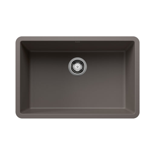 Blanco 527412 Precis SILGRANIT 27" Single Bowl Undermount Kitchen Sink - Volcano Gray