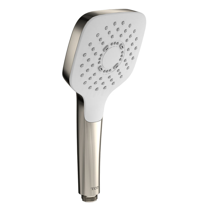 TOTO TBW02010U4#PN G Series 1.75 GPM Single Spray 4" Square Handshower with Comfort Wave Polished Nickel