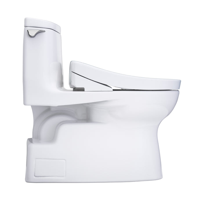 TOTO MW6143446CUFG#01 Carlyle II 1G One-Piece Elongated 1.0 GPF Universal Height Toilet with Washlet+ S5 Bidet Seat