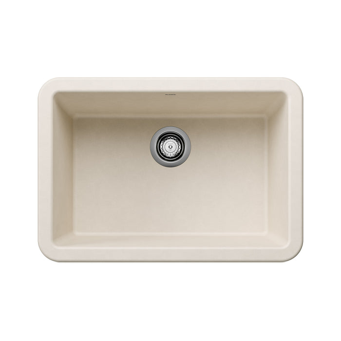Blanco 443075 Ikon SILGRANIT 27" Single Bowl Apron-Front Farmhouse Sink - Soft White