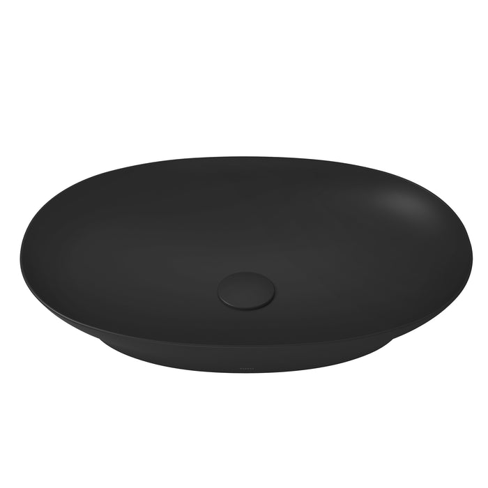 TOTO Kiwami Oval 24 Inch Vessel Bathroom Sink , Matte Black - LT474#MBL