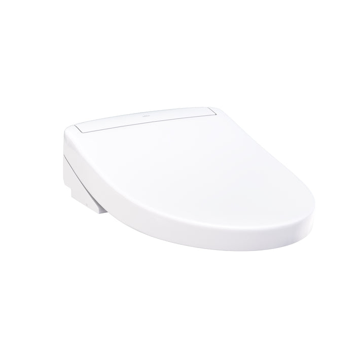 TOTO Washlet S5 Electronic Bidet Toilet Seat with Instantaneous Water Heating, Premist and eWater+ Wand Cleaning, Elongated, Cotton White - SW3446#01