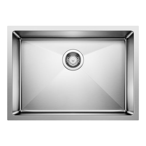 Blanco 443146 Quatrus R15 25" Single Bowl Undermount Stainless Steel Kitchen Sink
