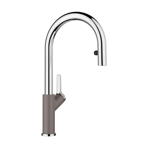 Blanco 526933 Urbena Pull-Down Dual-Spray Kitchen Faucet - Chrome/Volcano Gray