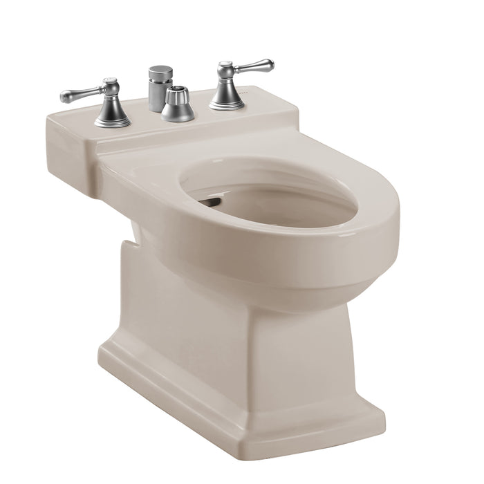 TOTO Lloyd Deck Mount Vertical Spray Flushing Rim Bidet, Cotton White - BT930B#12