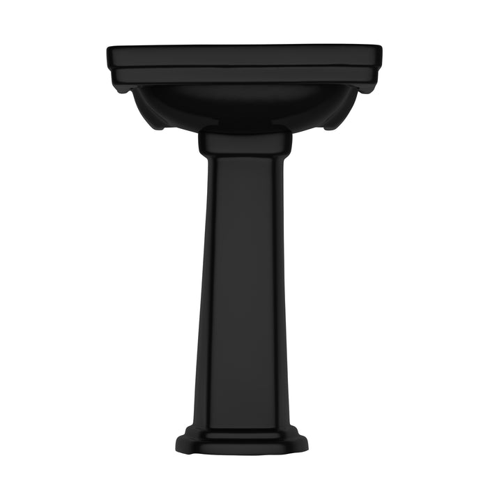 TOTO LPT532.8N#51 Promenade 24" x 19-1/4" Rectangular Pedestal Bathroom Sink for 8" Center Faucets, Ebony