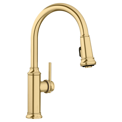 Blanco 442980 Empressa High Arc Pull-Down Dual-Spray Kitchen Faucet - Satin Gold