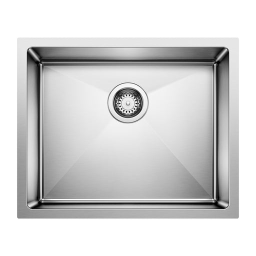 Blanco 443145 Quatrus R15 22" Single Bowl Undermount Stainless Steel Kitchen Sink