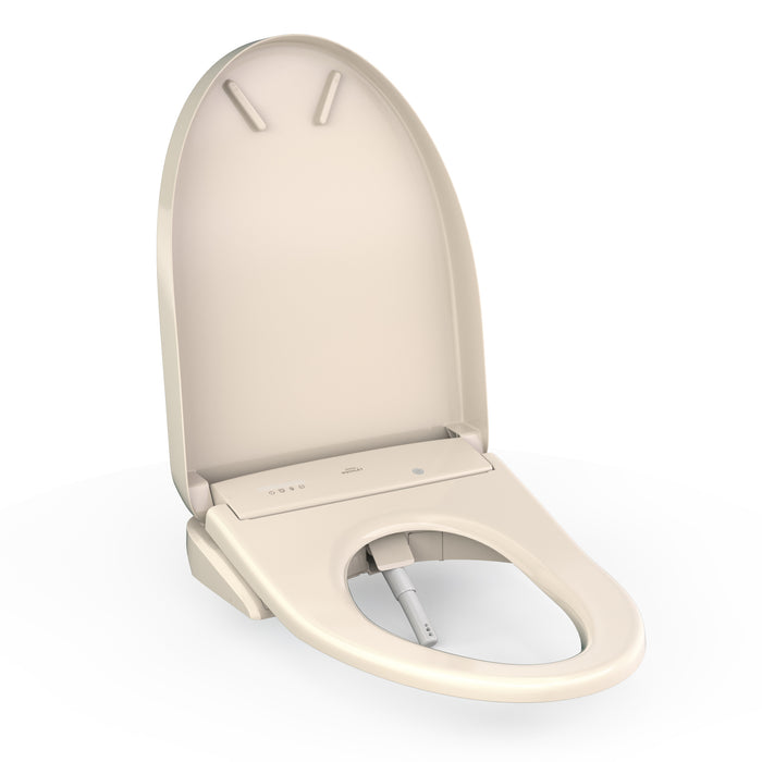TOTO SW4736#12 S7A Elongated Washlet Bidet Toilet Seat with Contemporary Lid in Sedona Beige