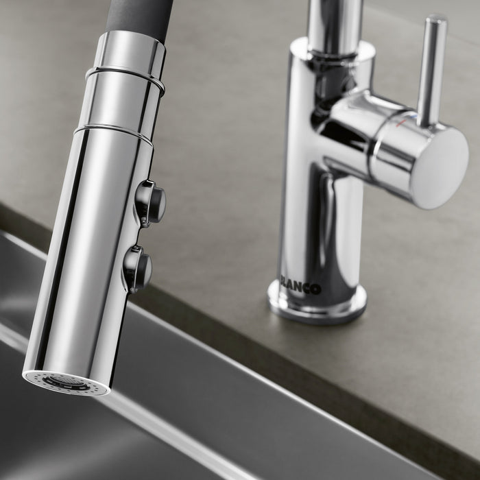 Blanco 402447 Catris Flexo Semi-Pro Pull-Down Dual-Spray Kitchen Faucet - Chrome