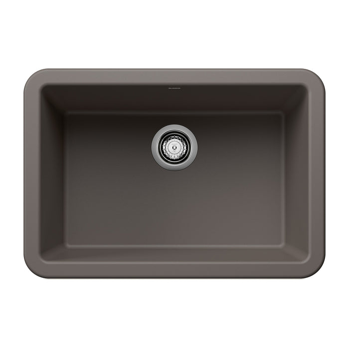 Blanco 443112 Ikon SILGRANIT 27" Single Bowl Apron-Front Farmhouse Sink - Volcano Gray
