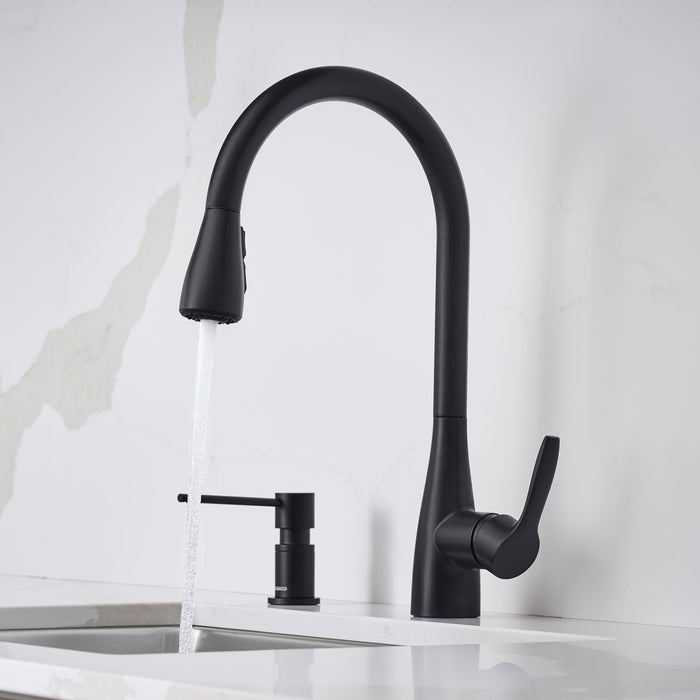 Blanco 443027 Atura Pull-Down Dual-Spray Kitchen Faucet - Matte Black