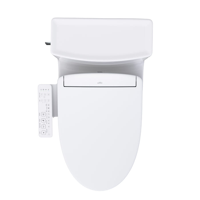 TOTO MW6243346CEFG#01 Legato One-Piece Elongated Universal Height Toilet with Washlet S2 Bidet Seat