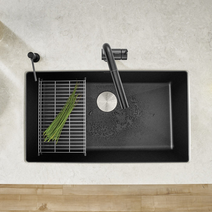 Blanco 440149 Precis SILGRANIT 32" Super Single Undermount Kitchen Sink - Anthracite
