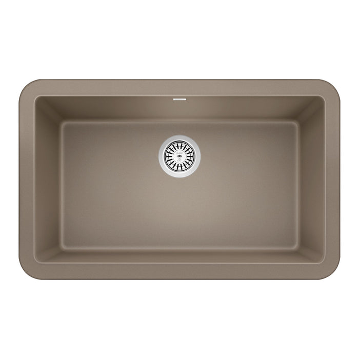 Blanco 401777 Ikon SILGRANIT 30" Single Bowl Apron-Front Farmhouse Sink - Truffle