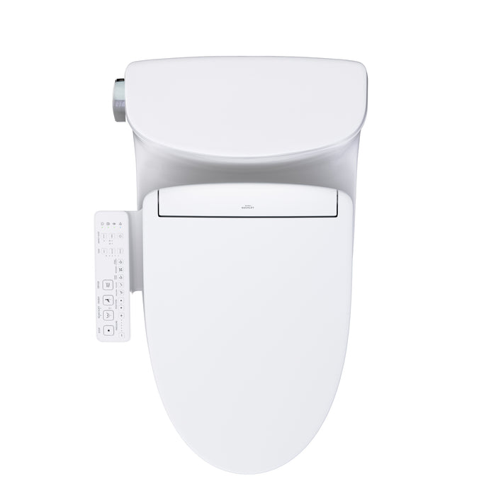 TOTO MW6443346CEFG#01 Carolina II One-Piece Elongated Universal Height Toilet with Washlet+ S2 Bidet Seat