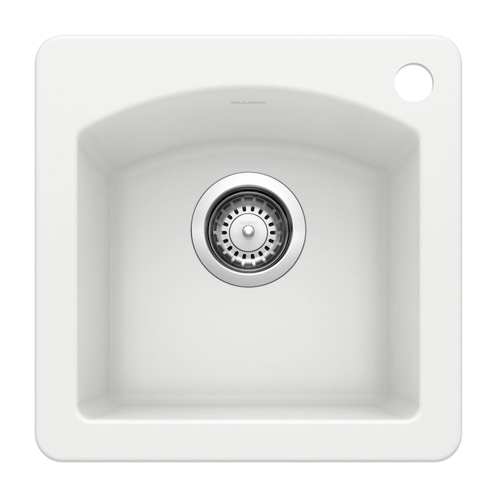Blanco 440205 Diamond SILGRANIT 15" Dual Mount Bar Sink - White